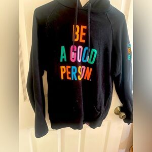 “Be A Good Person” hoodie multi colored size xs (fits like a small-medium)